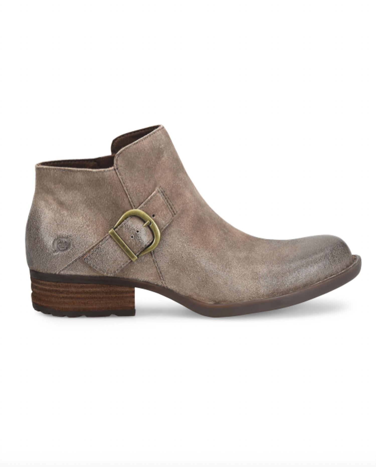 Born Women's Kace Bootie in taupe distressed - women's shoe