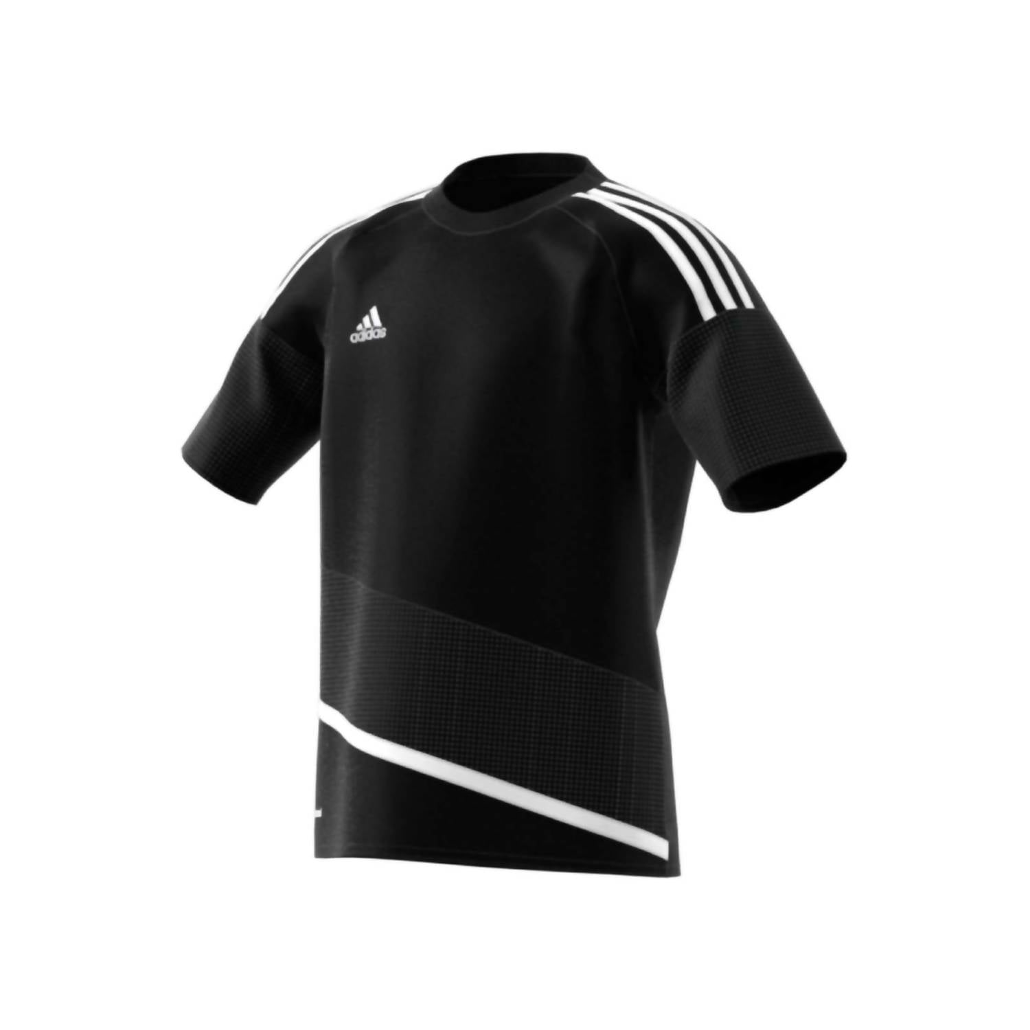 adidas Boy's Regista 16 Short Sleeve Soccer Jersey in black - kids' t-shirt