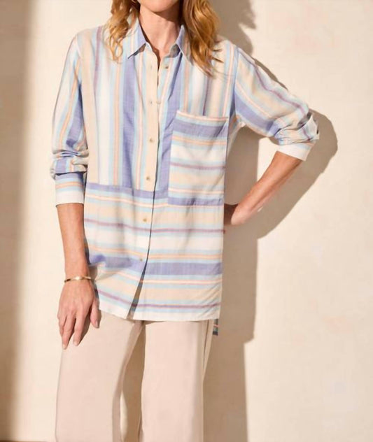 Tribal - Women's Long Sleeve Button Front Blouse