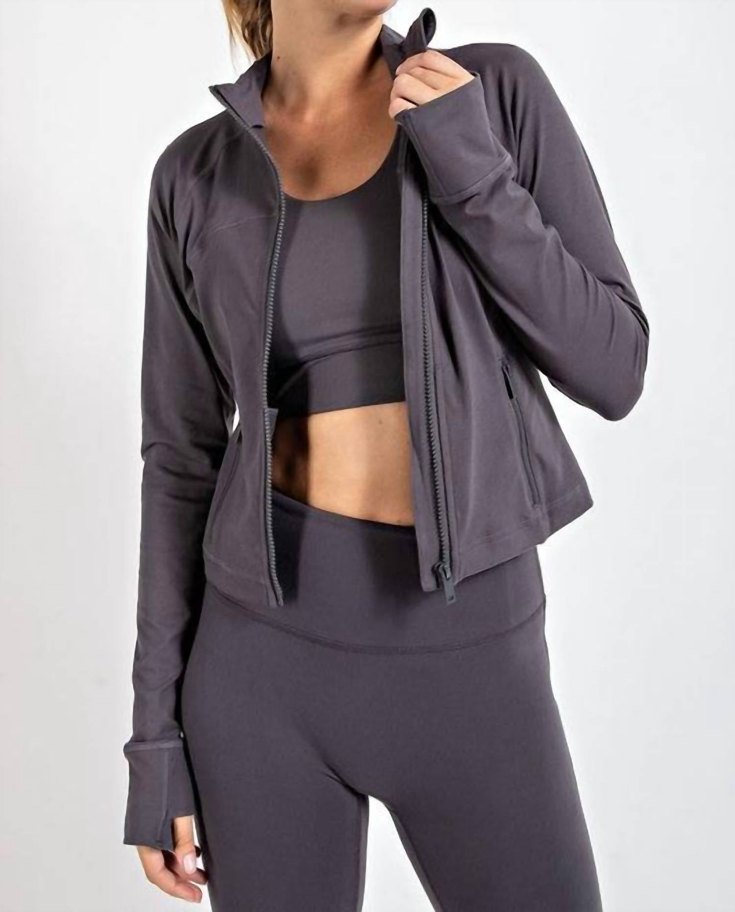 Rae Mode - Butter Soft Long Sleeve Crop Jacket