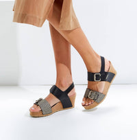 MEPHISTO Women's Lissandra Wedges in black - women's shoe - view 6
