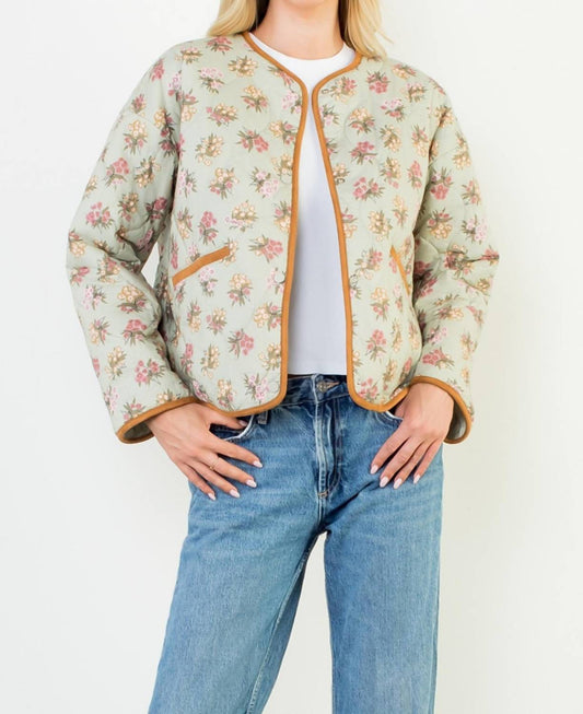Thml - Floral Pattern Quilted Jacket