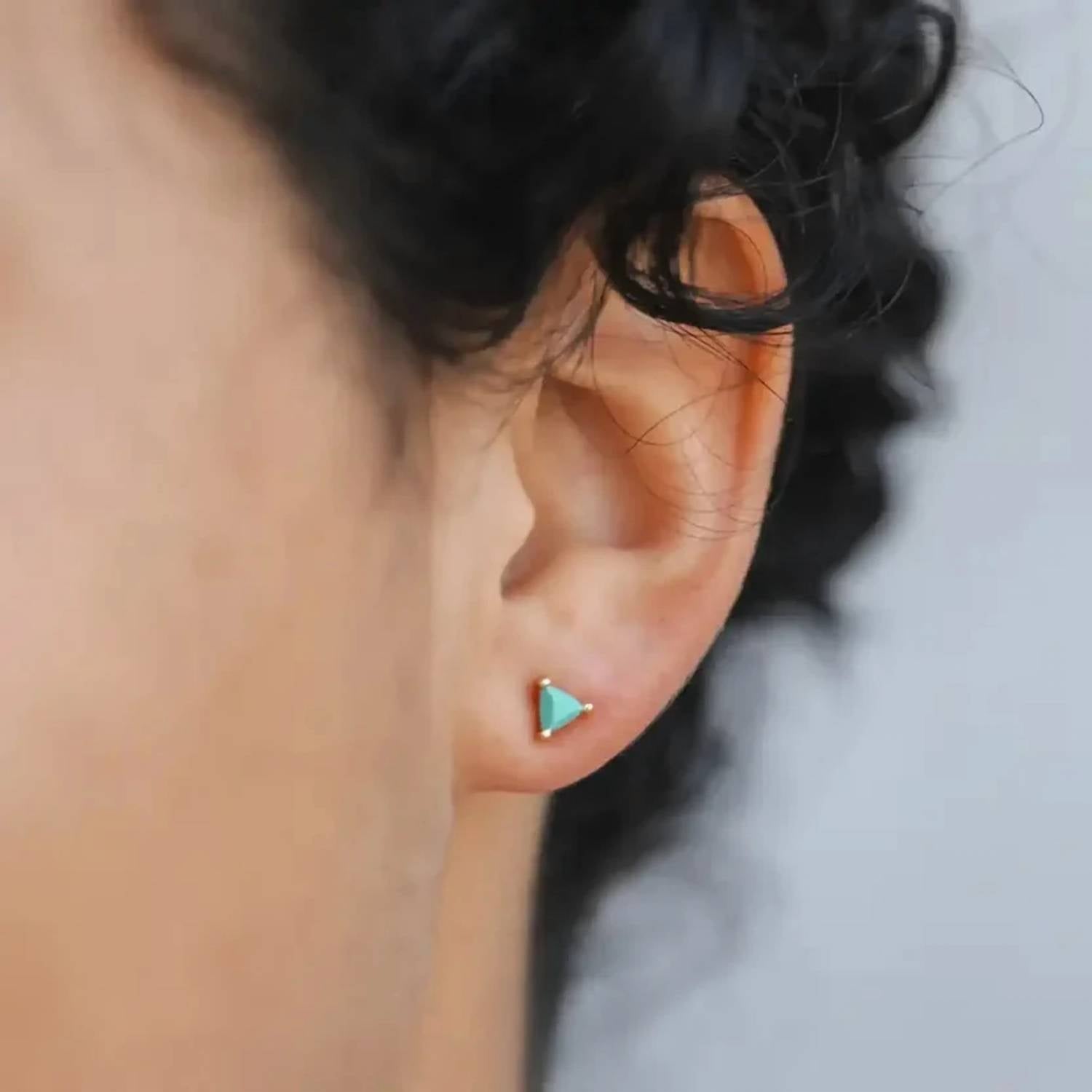 Jaxkelly - Women's Mini Gem Studs Earrings