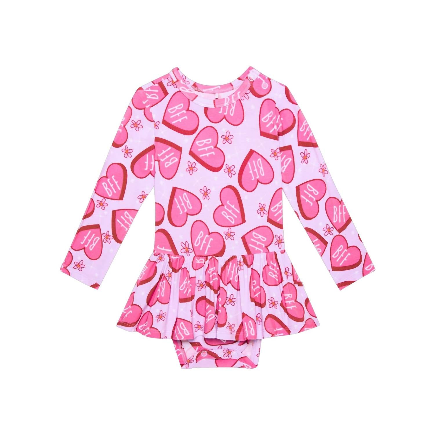 Posh Peanut - Besties Basic Twirl Skirt Bodysuit