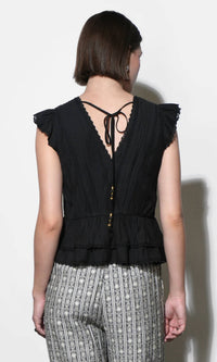 Greylin - Victoria Flutter Sleeve Top