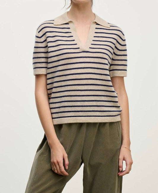 Velvet By Graham & Spencer - Yael Cashmere Polo Sweater