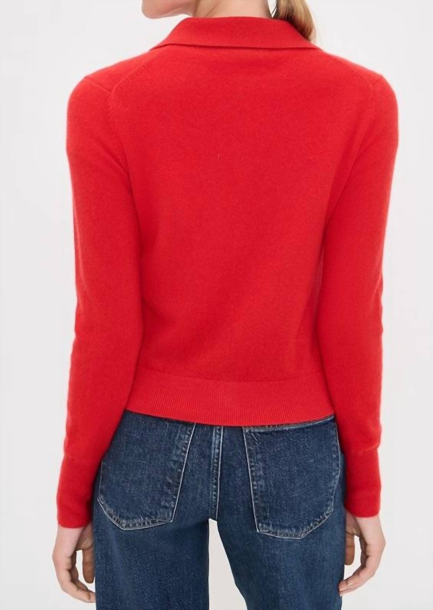 White + Warren - Cashmere Collared Cardigan