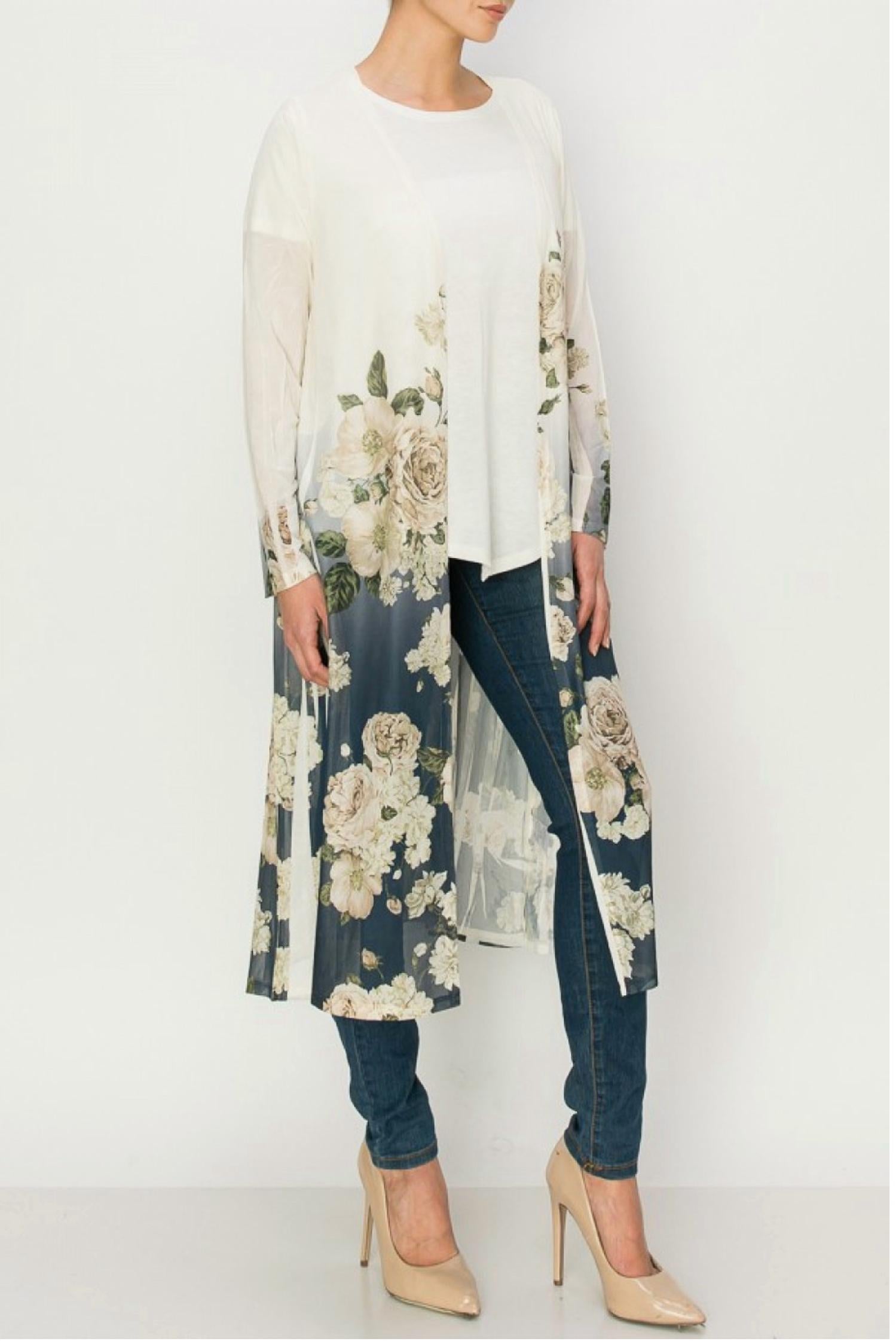 Origami - Magnolia Mesh Duster
