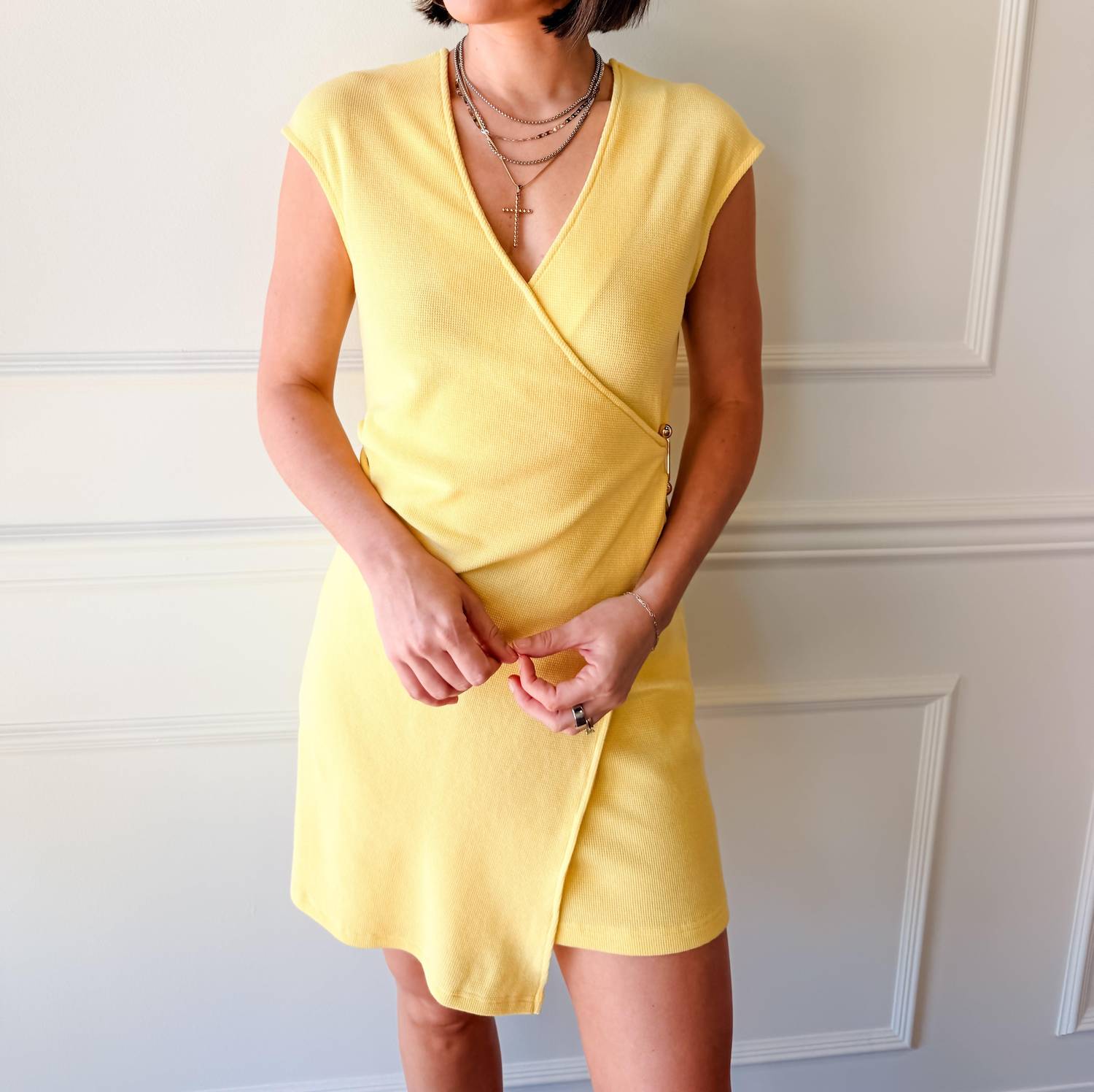 Strut & Bolt - Sunshine Wrap Mini Dress
