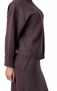 sundays Kalila Crewneck Sweater in brown - women's sweater - detail view