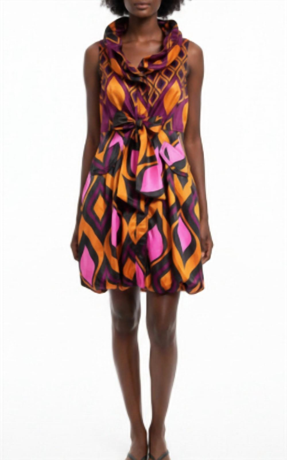 Samuel Dong - Print bubble dress