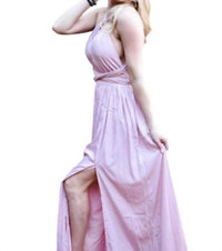 Lena - Halter Neckline Midi Dress