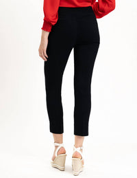 Renuar Pull-on Ankle Pant in black - women's pants - detail view