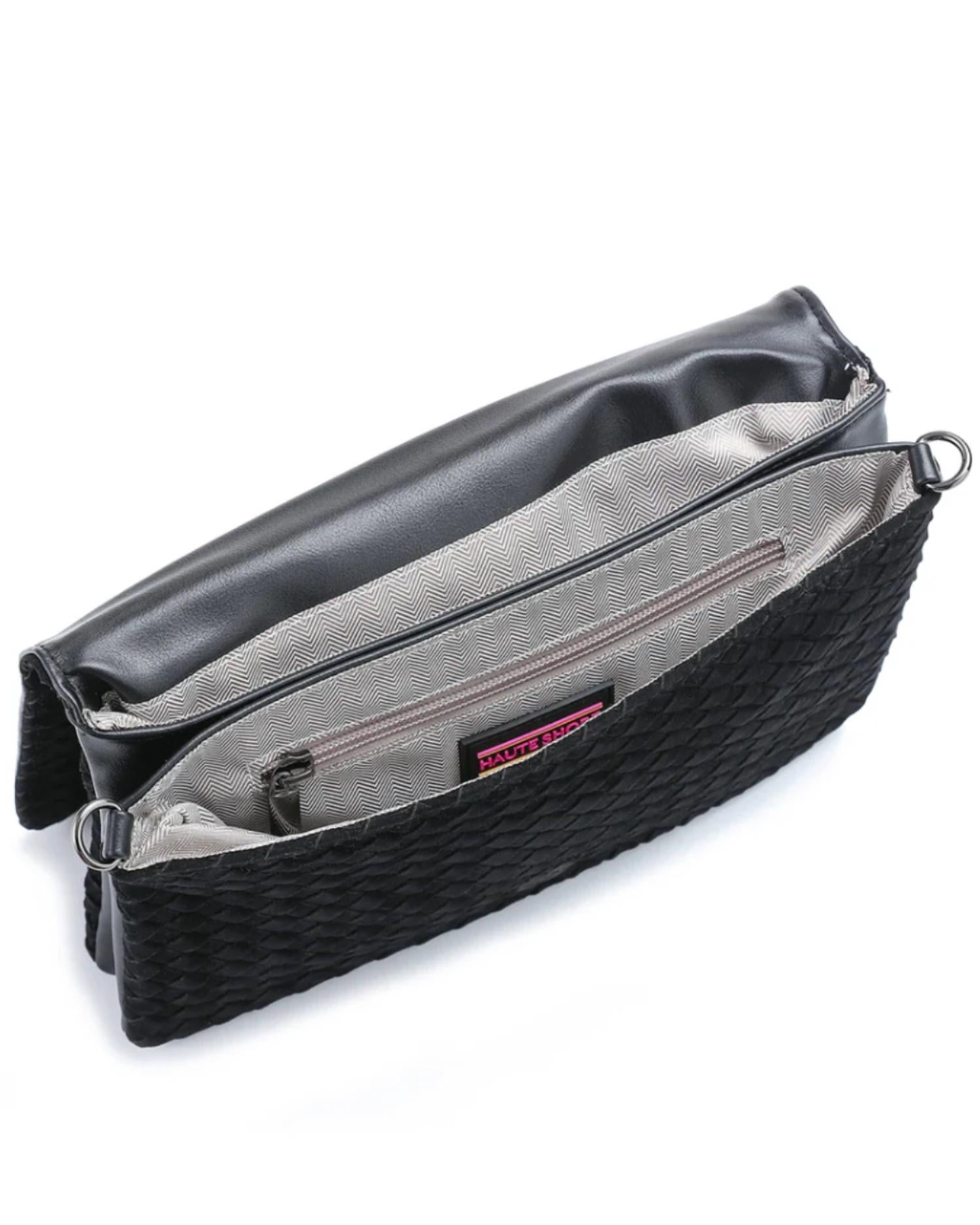 Haute Shore - Women's Lexi Woven Suede Crossbody Bag