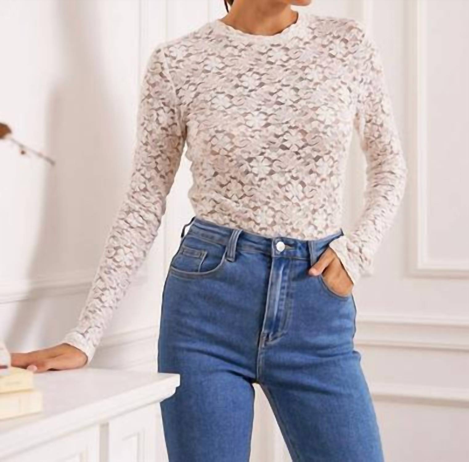 Choklate Paris - Semi-Transparent Lace T-Shirt