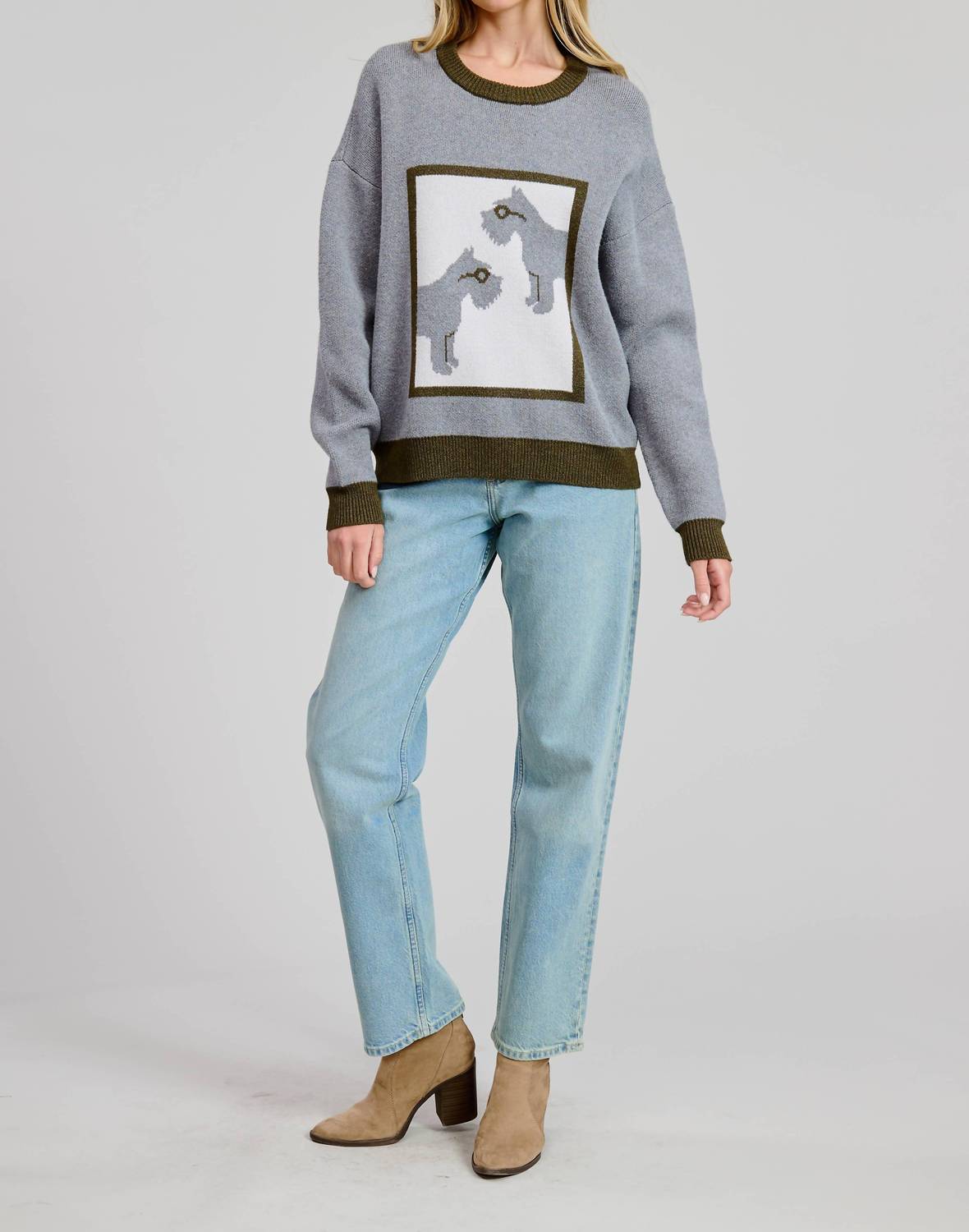 Flat White - Schnauzer Pullover Sweater