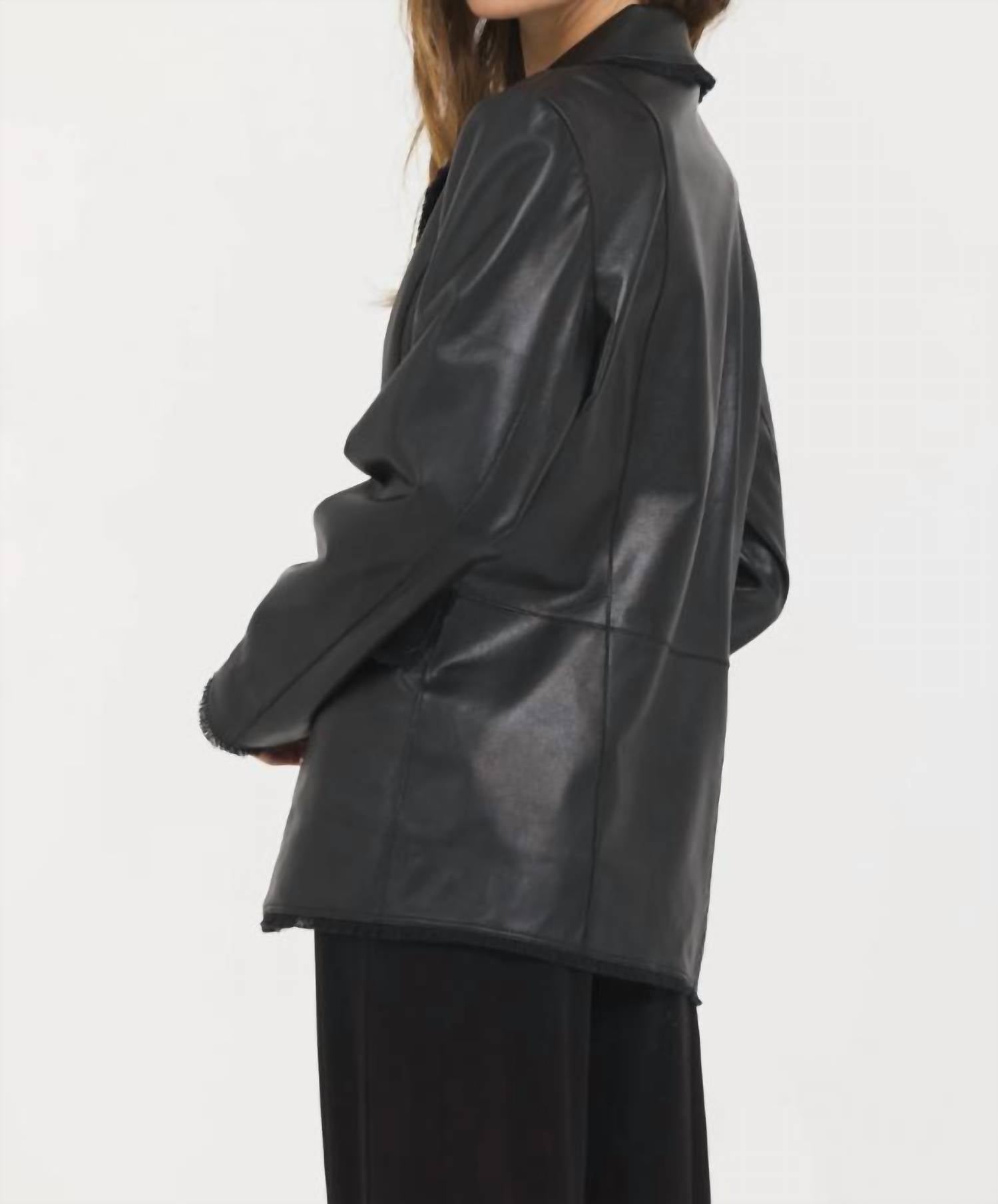 Jakett - Marcella Fringe Trim Blazer Jacket