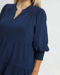 Umgee - Textured Tiered Midi Dress