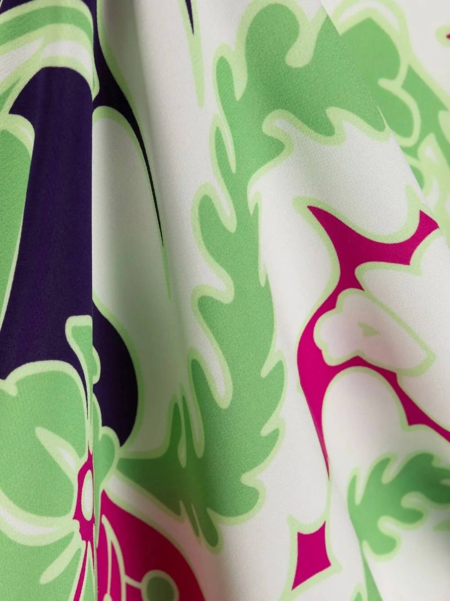 Valentino - Floral Print Silk Midi Dress