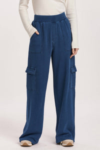 DEAR JOHN DENIM Becca Wide Leg Pants in dark indigo - women's pants - view 4
