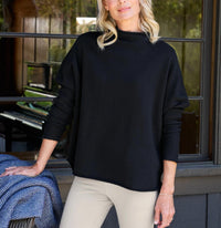 Frank & Eileen - Effie Funnel Neck Capelet Sweatshirt