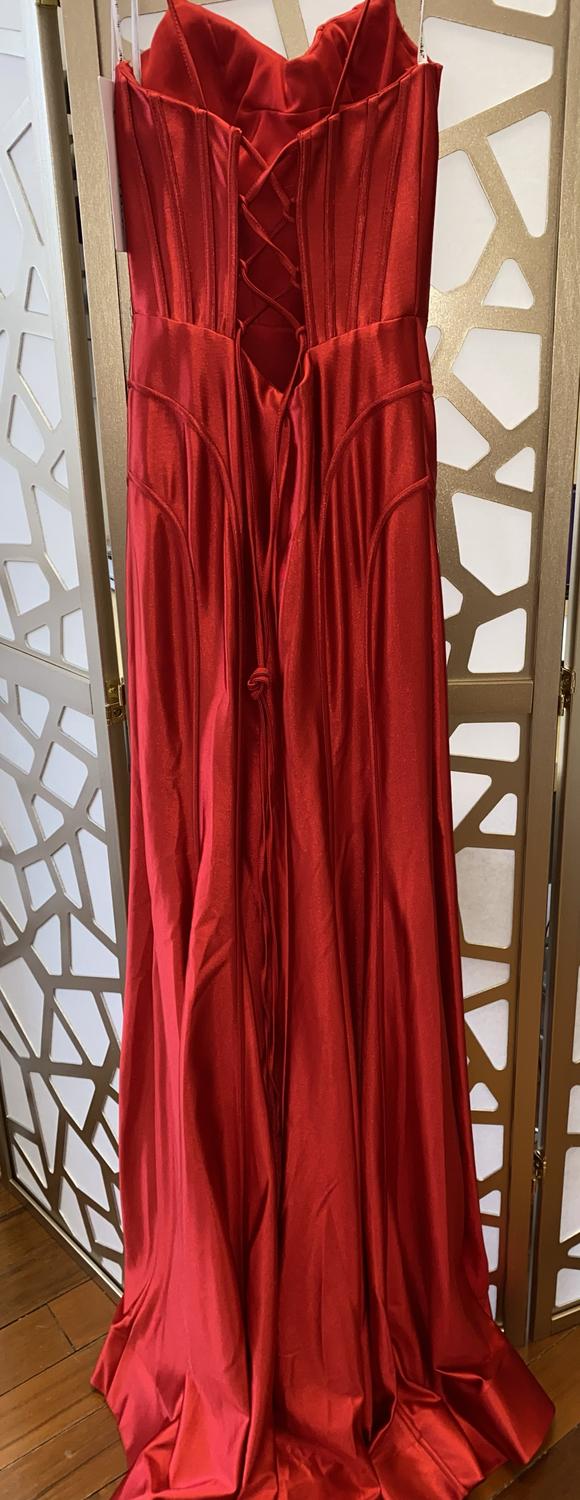 Ellie Wilde - Stretch Satin Prom Gown