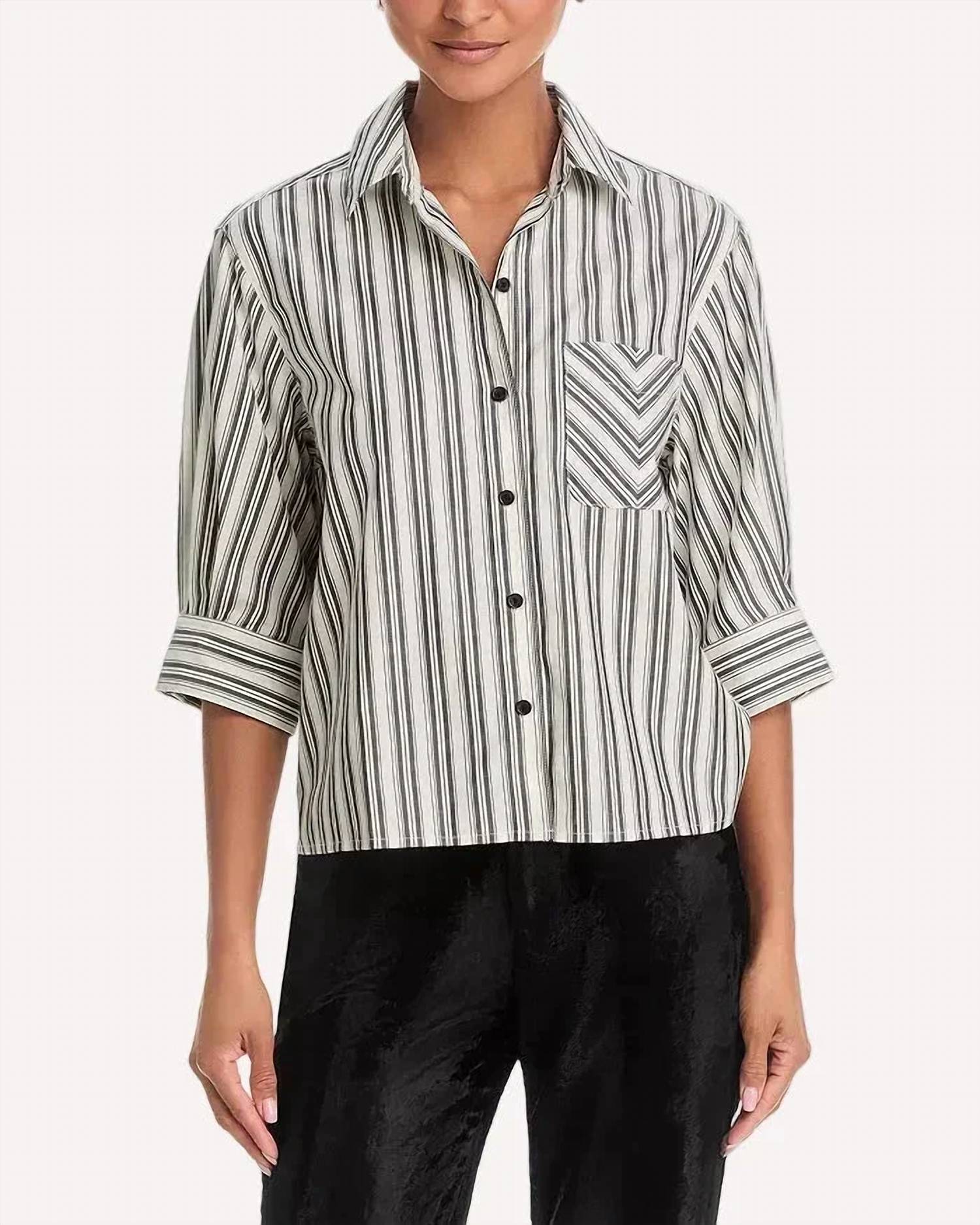 Rag & Bone - Lucia Stripe Poplin Shirt