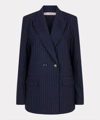 Esqualo - Bergny Double Breasted Pinstripe Blazer