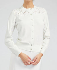 Current Air - Floral Combo Button Down Cardigan