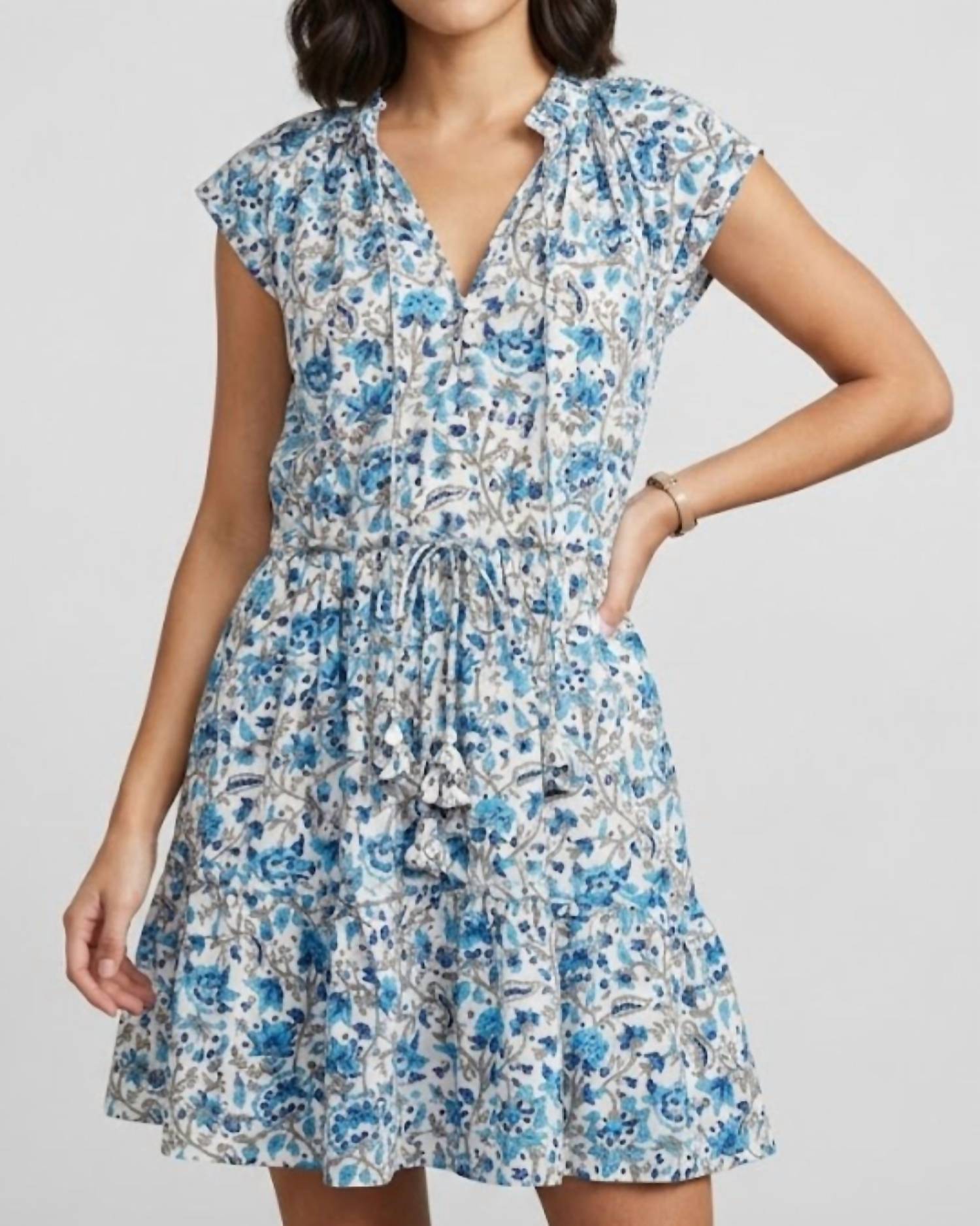 MARE SOLE AMORE Cabo Short Sun Dress in blue - women's dress
