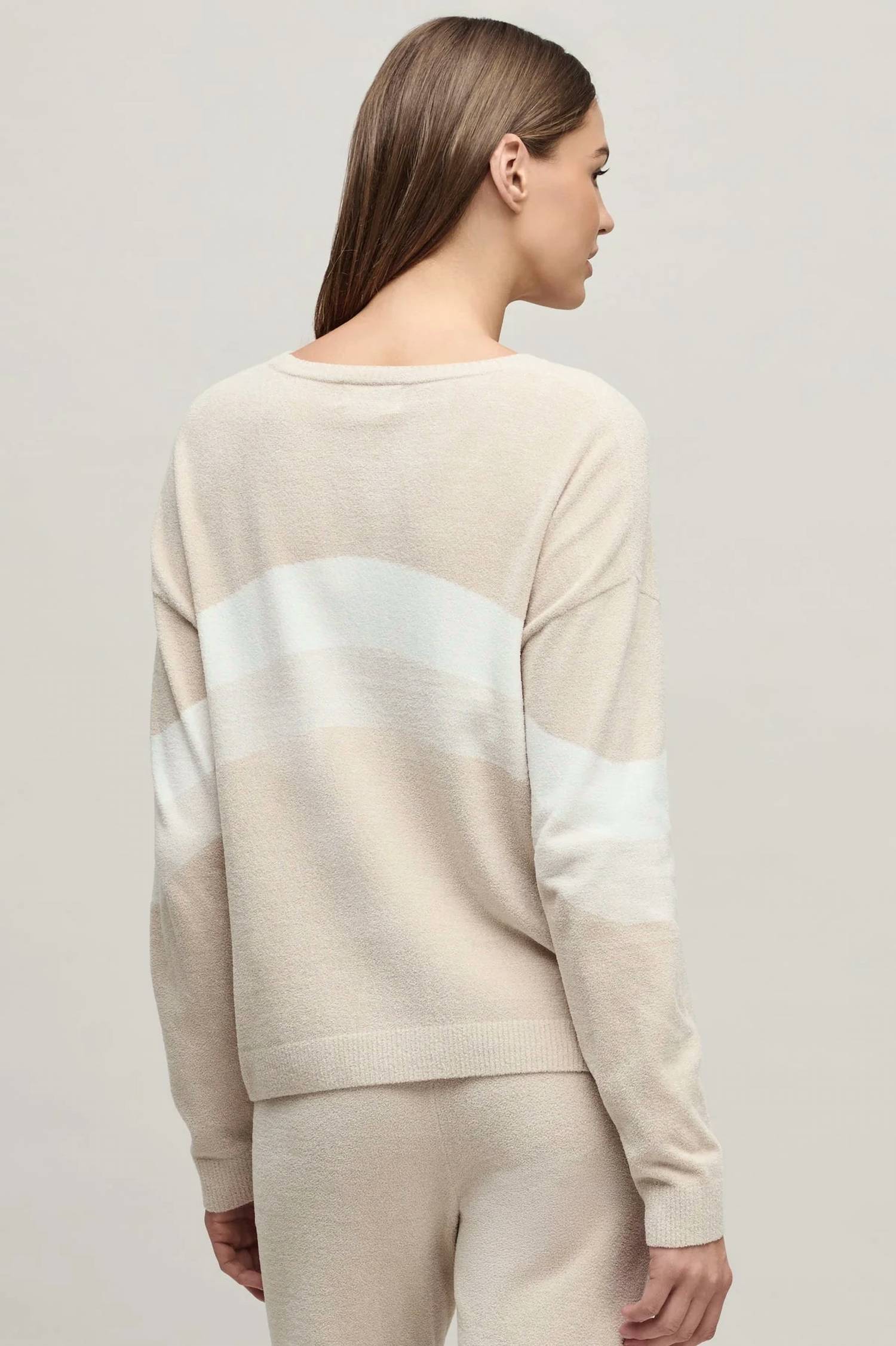 Barefoot Dreams - Cozychic Ultra Lite Wavy Colorblock Pullover Sweater