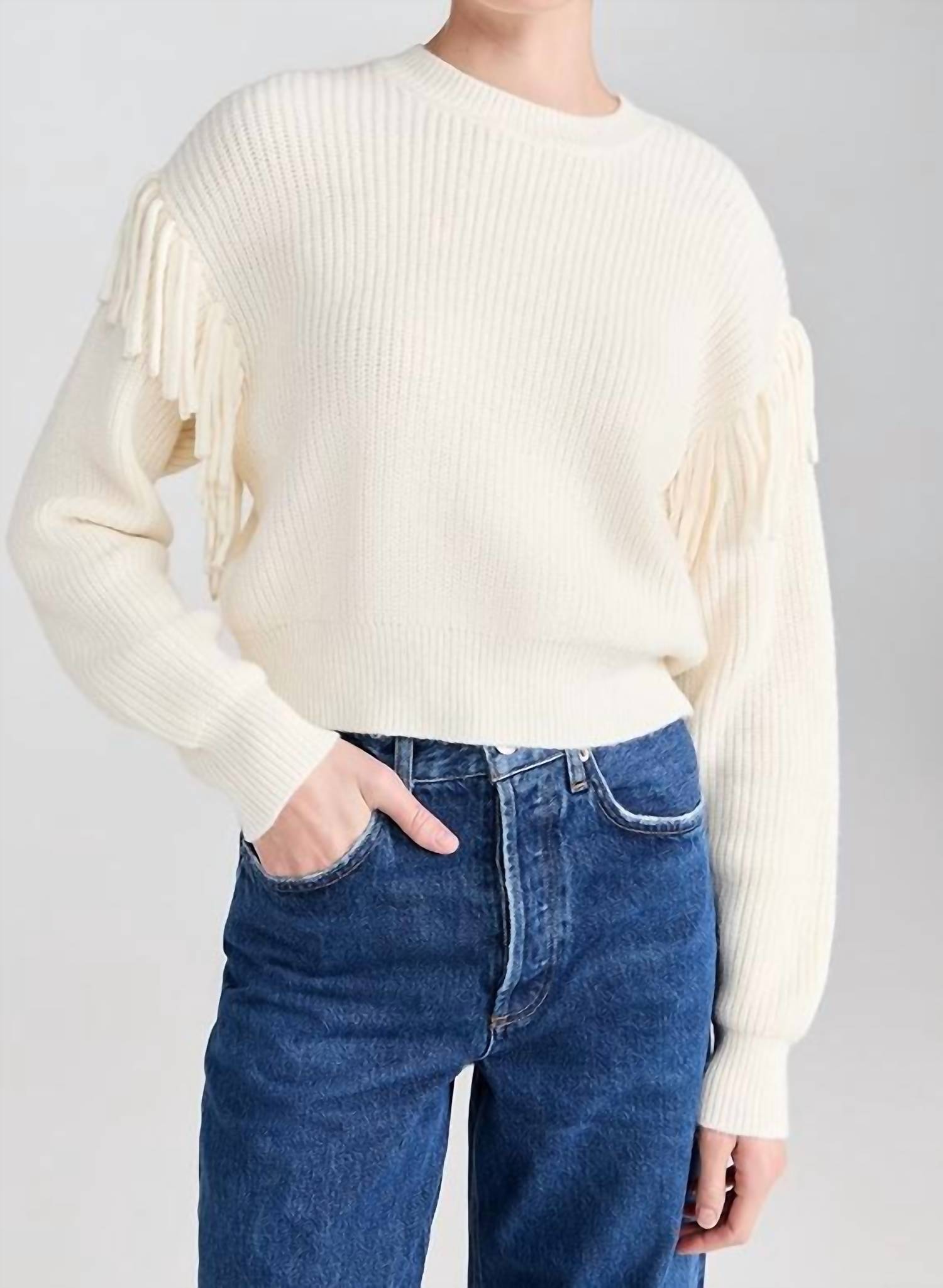 Z Supply - Fringe Crew Neck Sweater