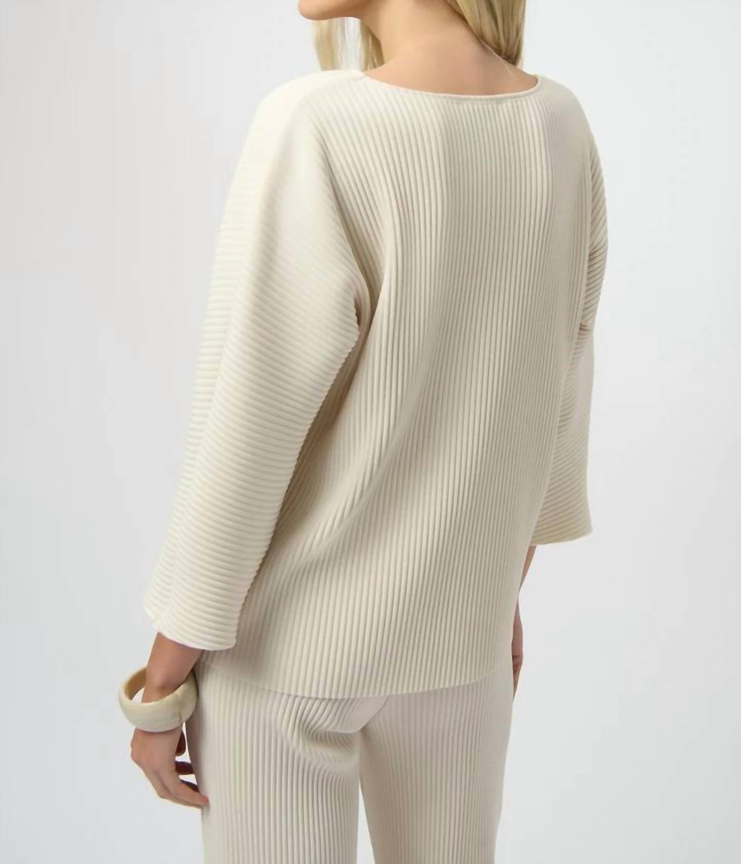 Joseph Ribkoff - Pleated Knit Top