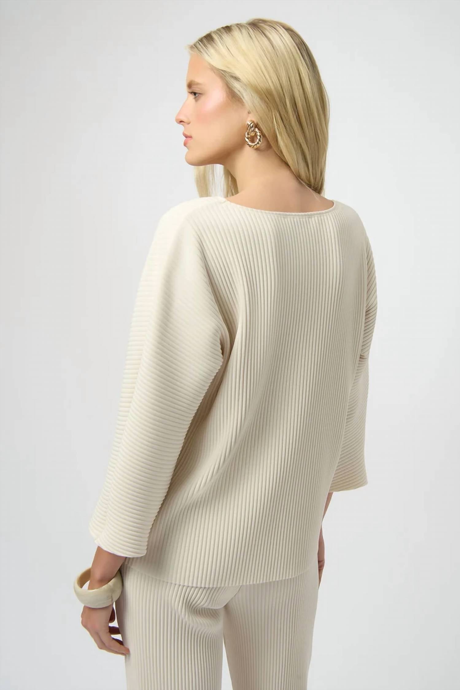 Joseph Ribkoff - Pleated Knit Top