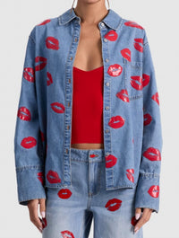 Alice + Olivia - Finelly Oversized Shirt With Pocket
