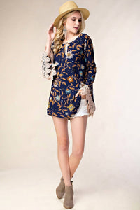 Kori - Long Sleeve Floral Tunic