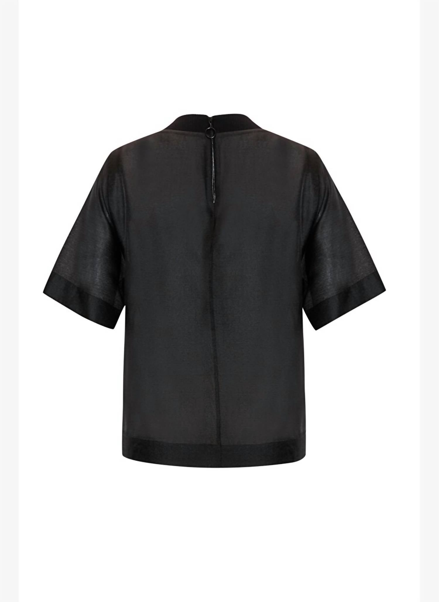 Exquise - Beaded Crewneck Blouse