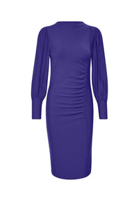 Gestuz RIFAGZ PUFF DRESS in deep blue - women's dress - alternate view