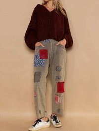 Pol - Hooded V-neck Balloon Sleeve Pullover