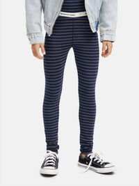 Scotch & Soda - Girl's Striped Glitter Leggings