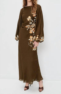 Hemant & Nandita - Boat Neck Long Dress