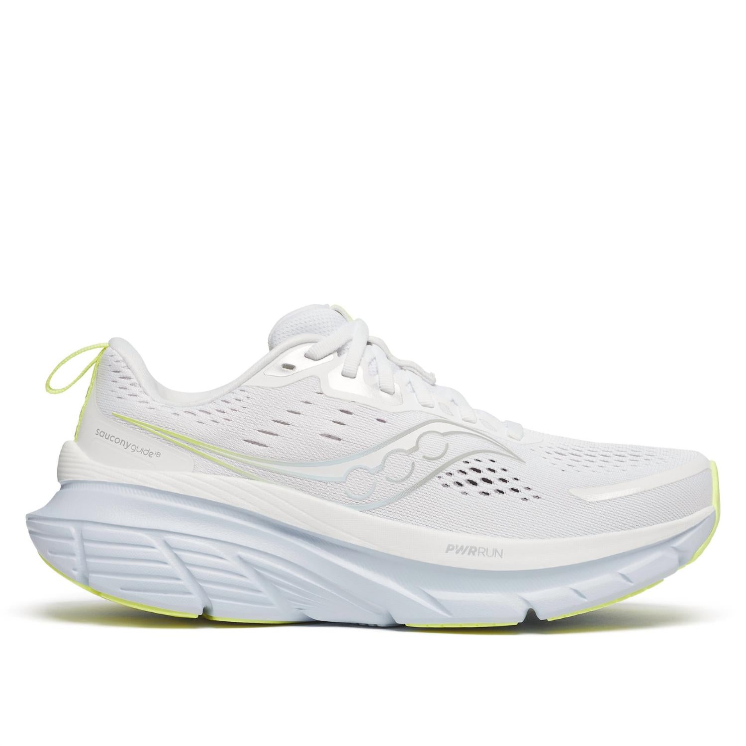 SAUCONY Women's Guide 18 Running Shoes in white ice melt - women's shoe