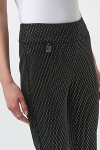 Joseph Ribkoff - Foiled Heavy Knit Slim Fit Pants