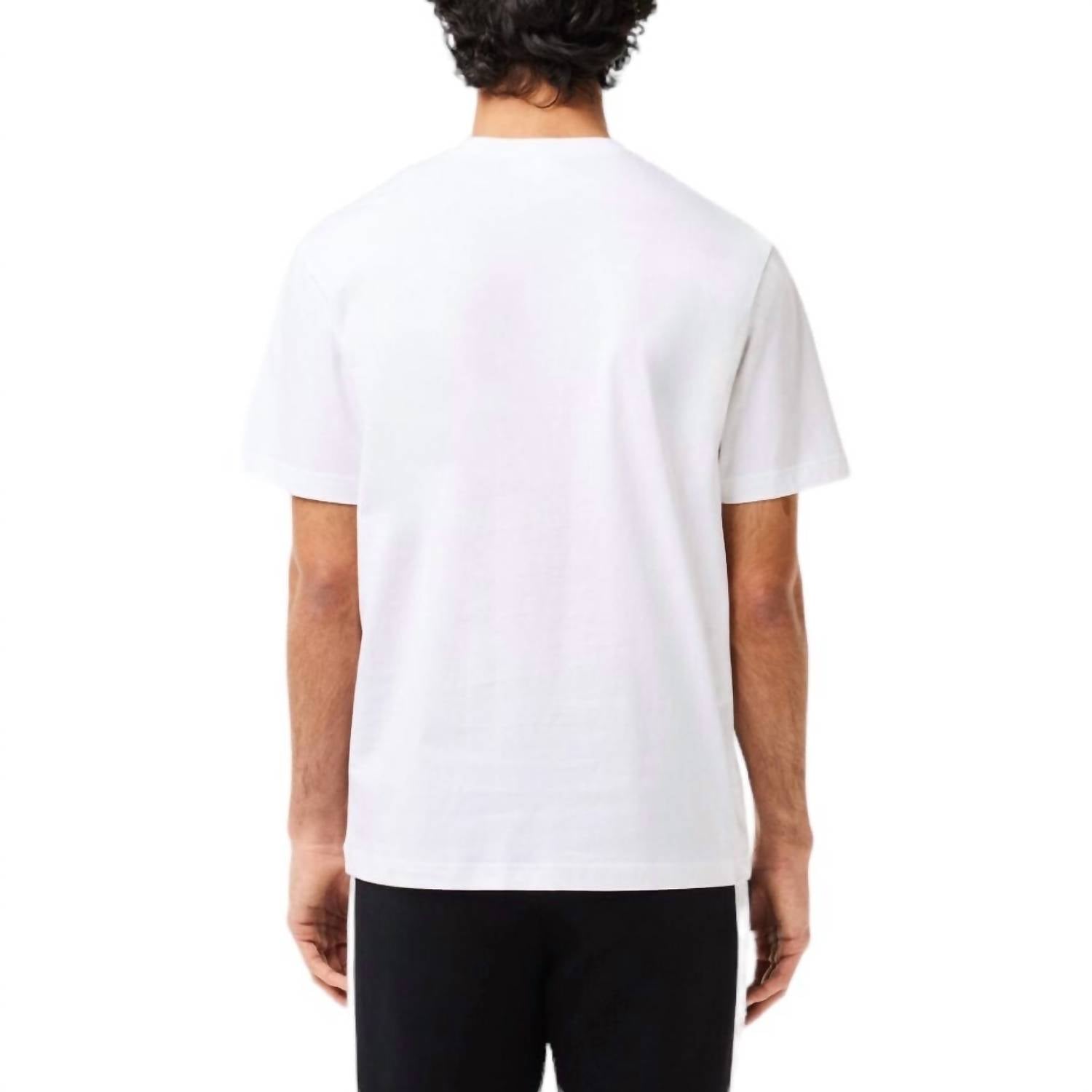 Lacoste - Cotton Print & Badge Tee