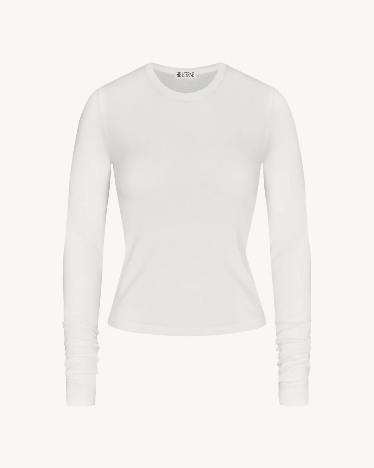 Eterne - Fitted Crewneck Long Sleeve T-shirt