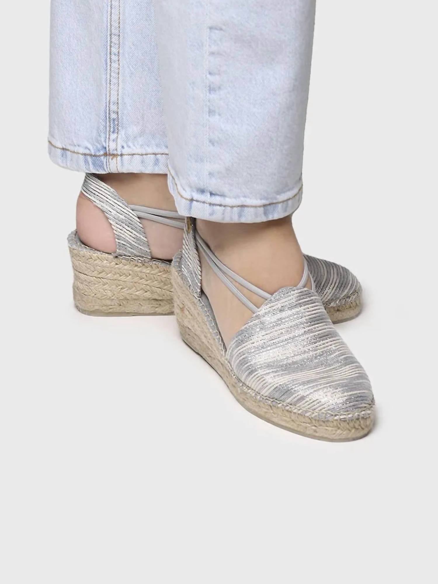 Toni Pons Women's Tania-zr Wedge Espadrilles With Elastic Straps in blau - women's shoe - view 4