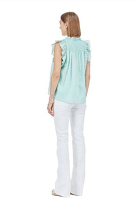 Joy Joy - SMOCKED SHOULDER SHELL TOP