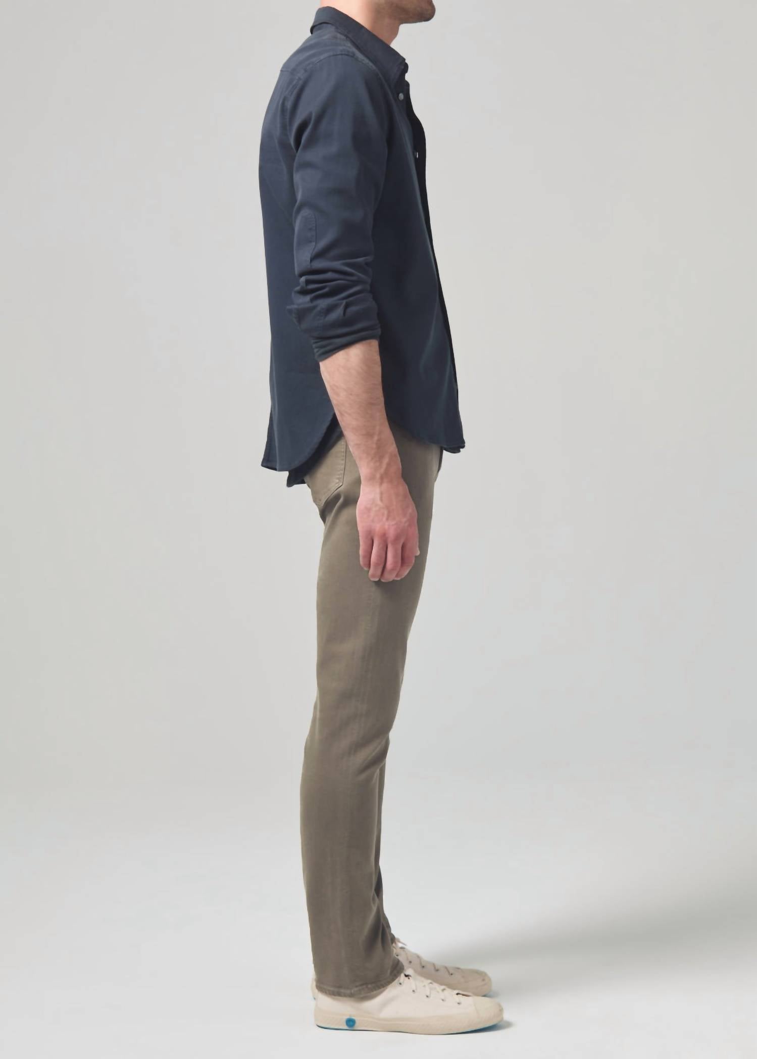 Citizens of Humanity Gage Slim Straight Jeans in stretch twill froth - men's jeans - alternate view