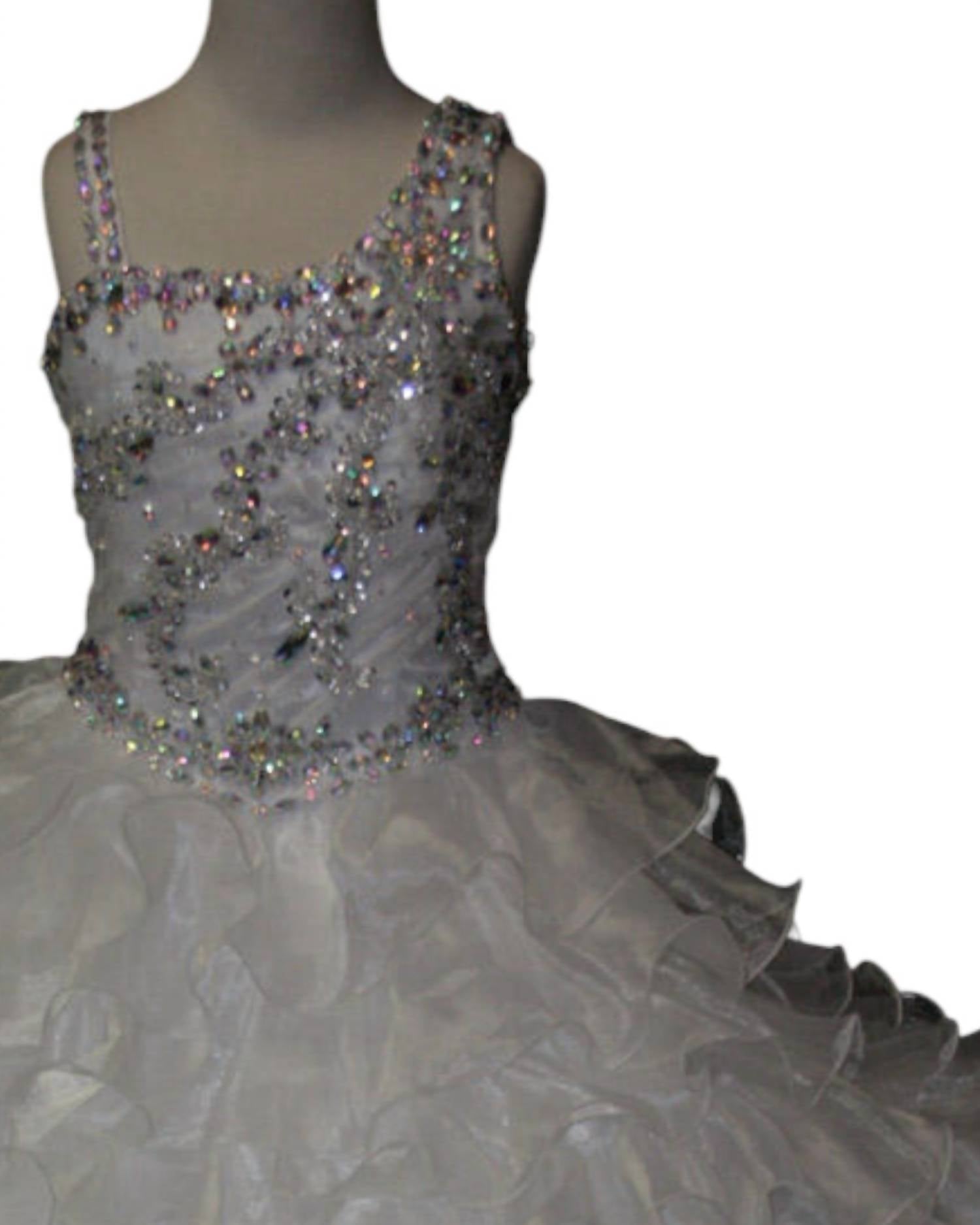 Little Rosie - Girl's Glitz Long Pageant Dress