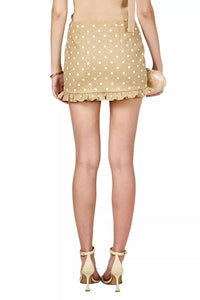 English Factory - Polka Dot Ruffle Mini Skirt